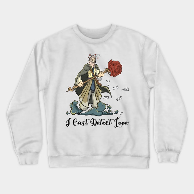 Roleplaying RPG Valentines Day TableTop Wizard Partner Gift Crewneck Sweatshirt by TellingTales